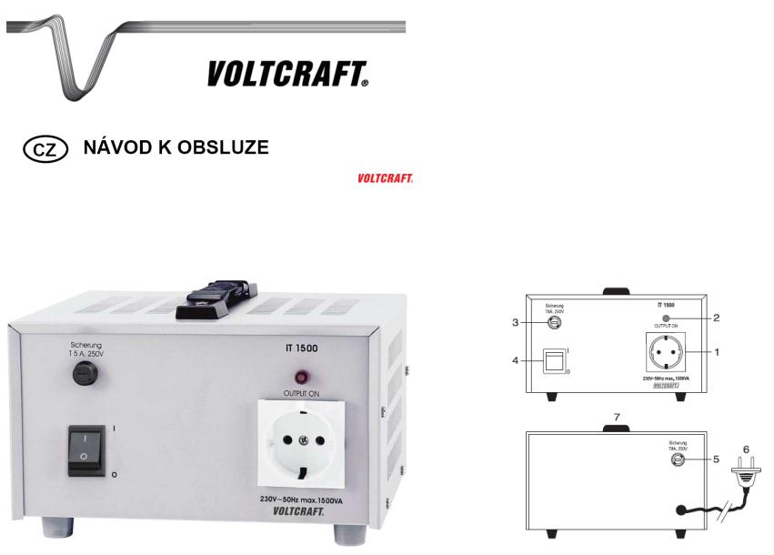 VOLTCRAFT IT-1500 User guide