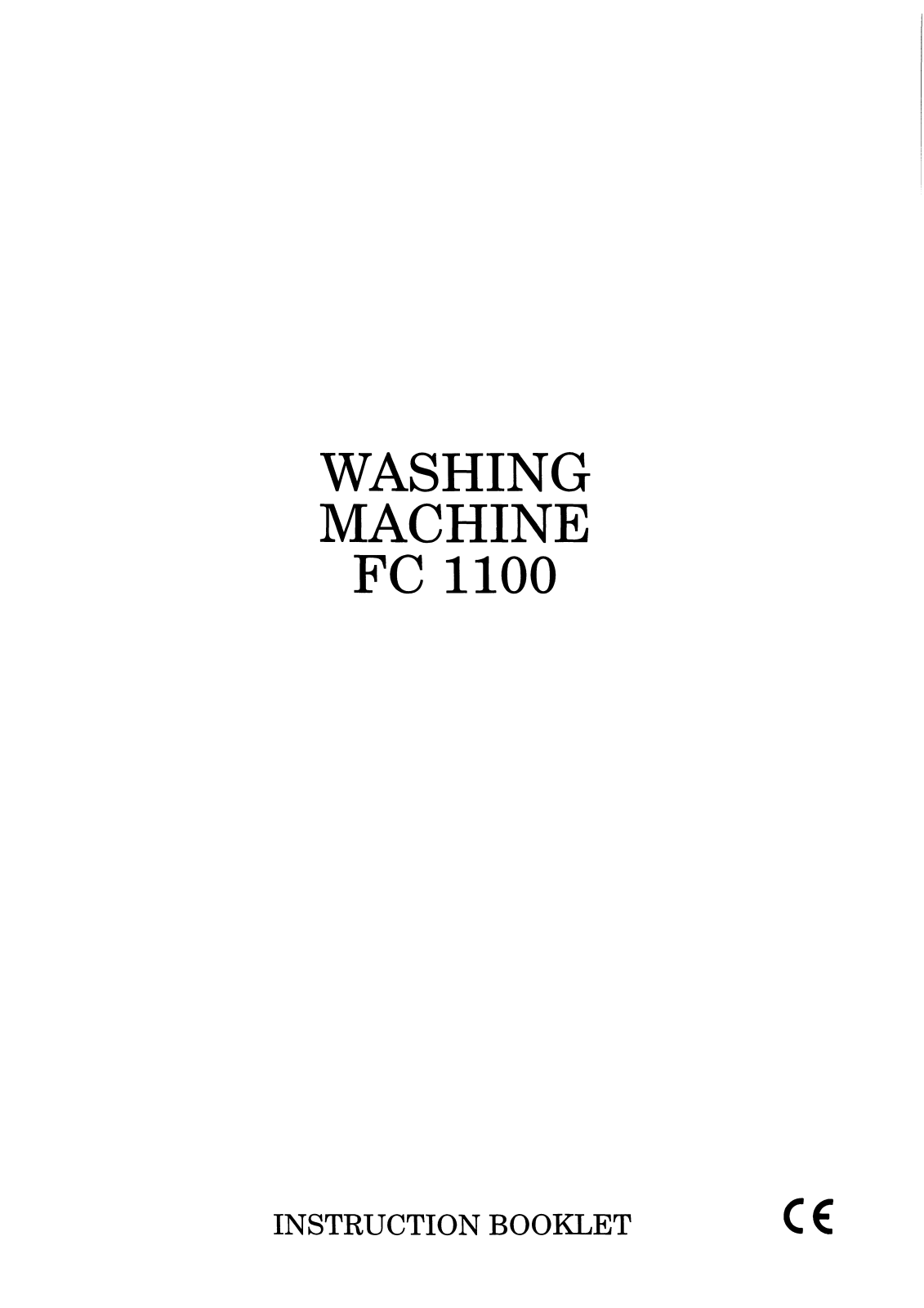 Zanussi FC 1100 Instruction Manual