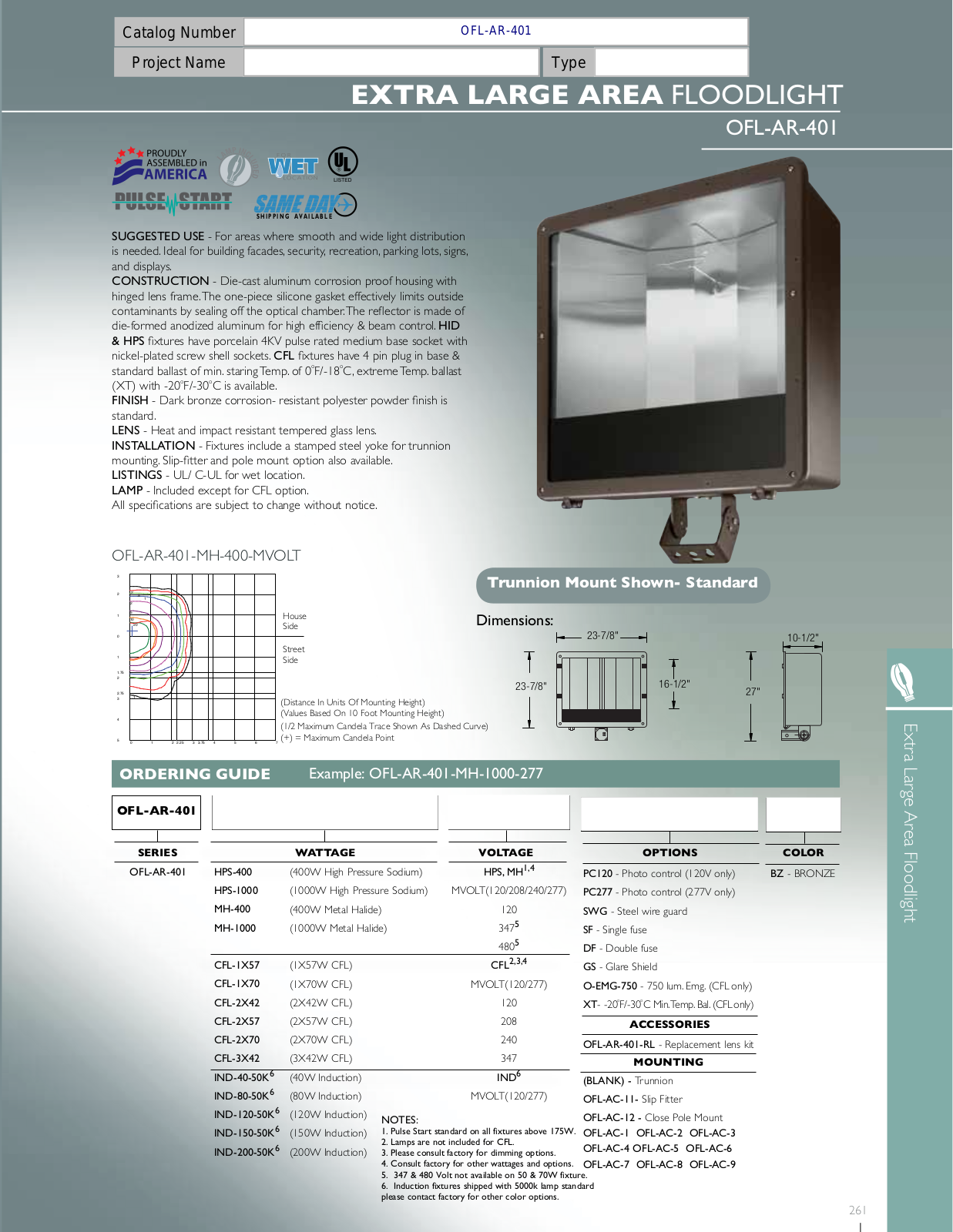 Oracle OFL-AR-401 User Manual