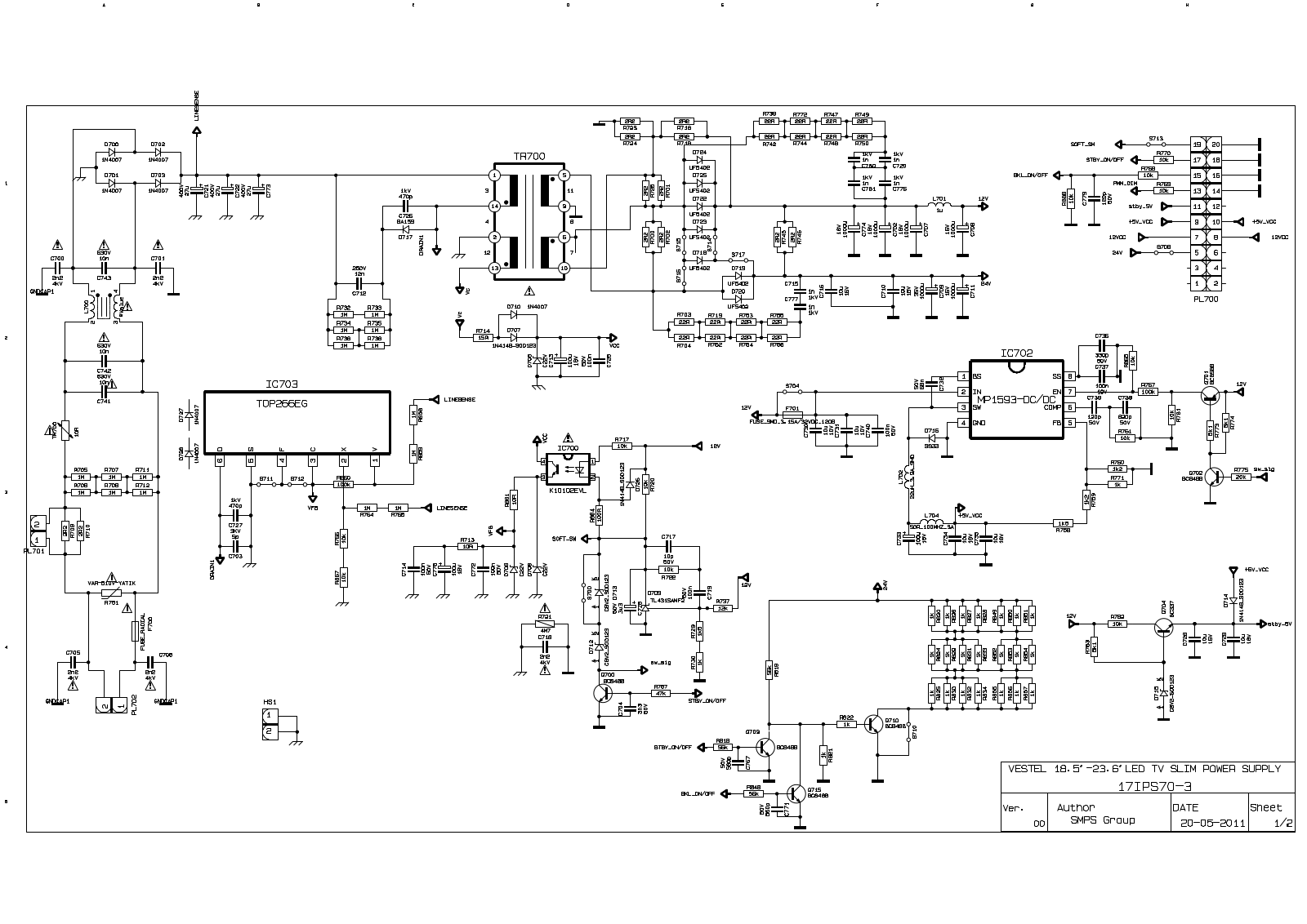 Vestel 17IPS70-3 Schematic