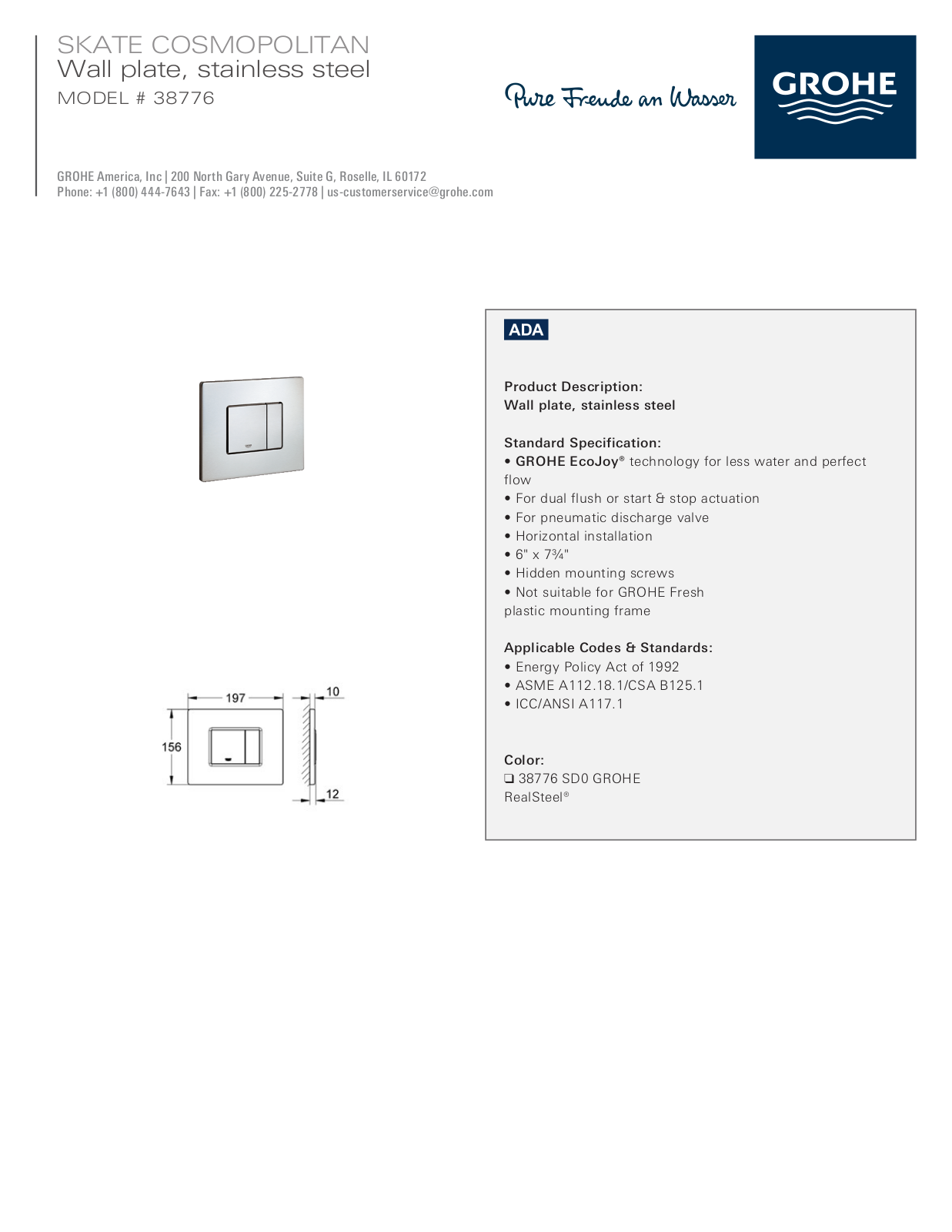 GROHE GRH4623 Specifications - ManualMachine.com