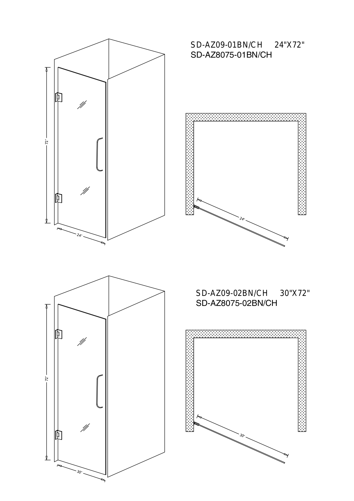 ANZZI BCYN1333 Dimensions - ManualMachine.com