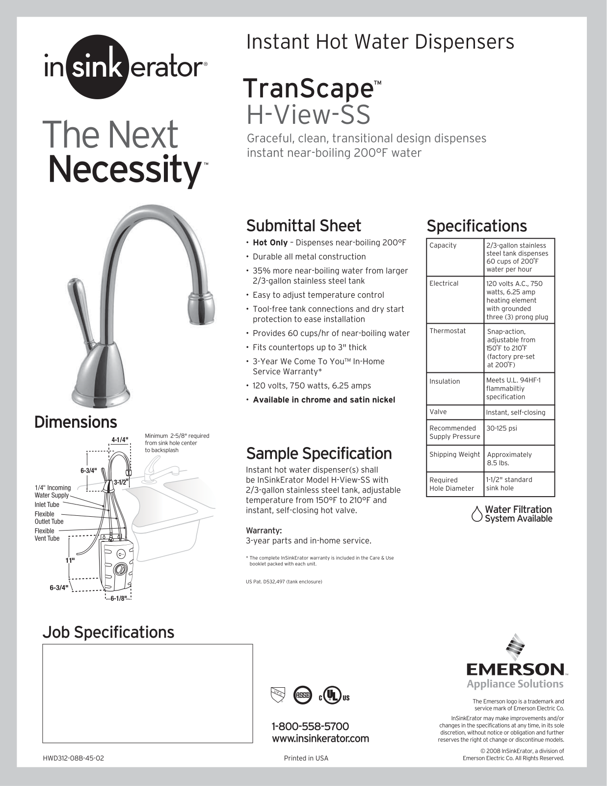 Emerson TranScape H-View-SS User Manual