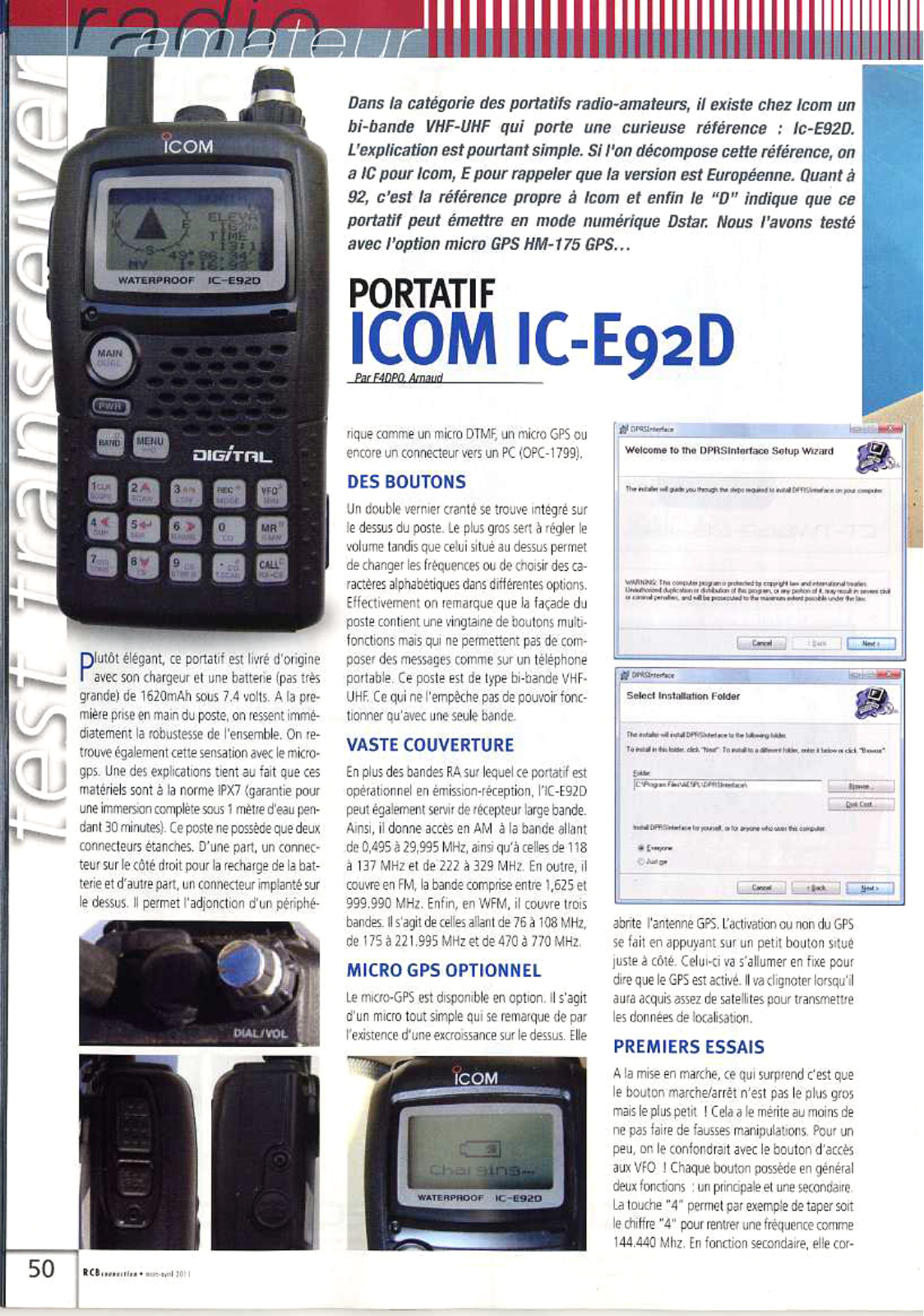 ICOM IC-E92D User Manual