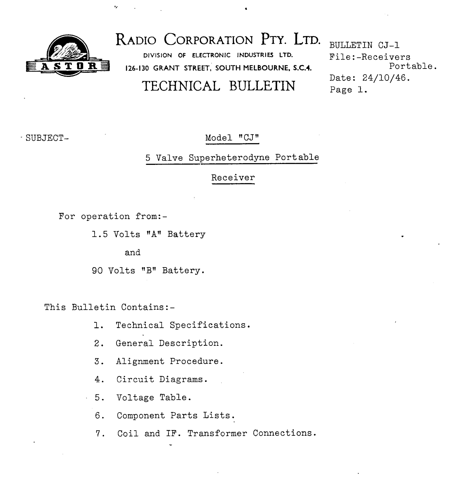 Astor CJ Diagram - ManualMachine.com