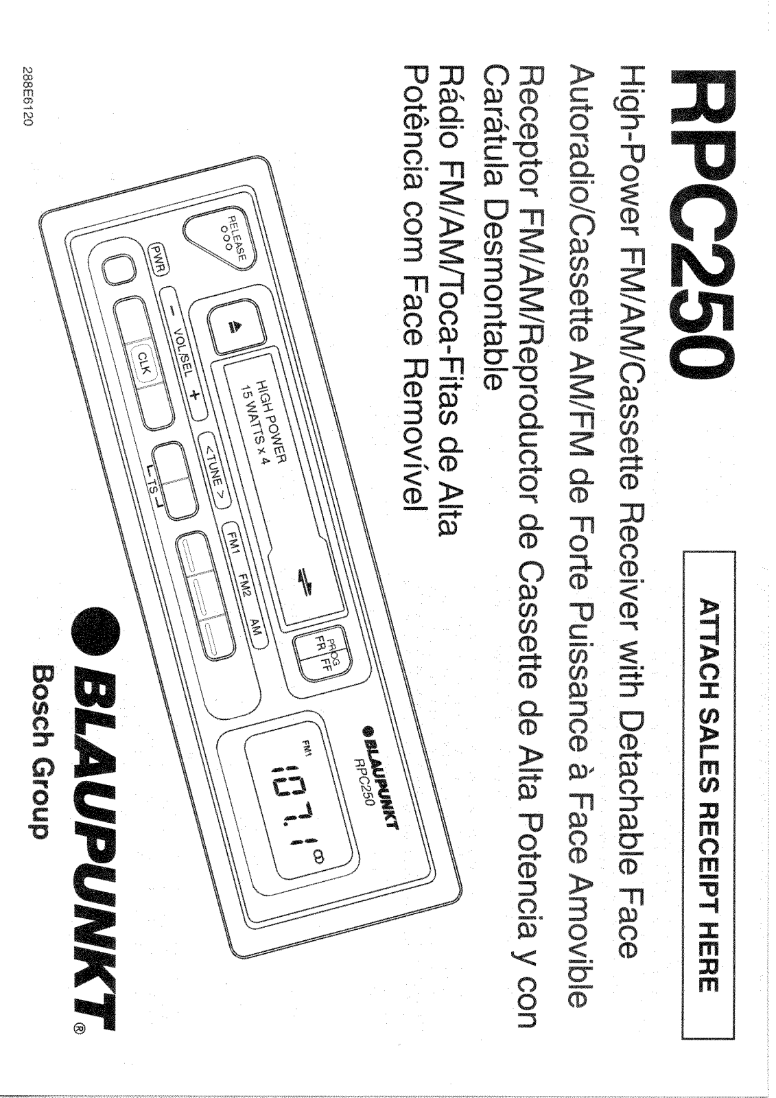 Blaupunkt RPC250 User Manual