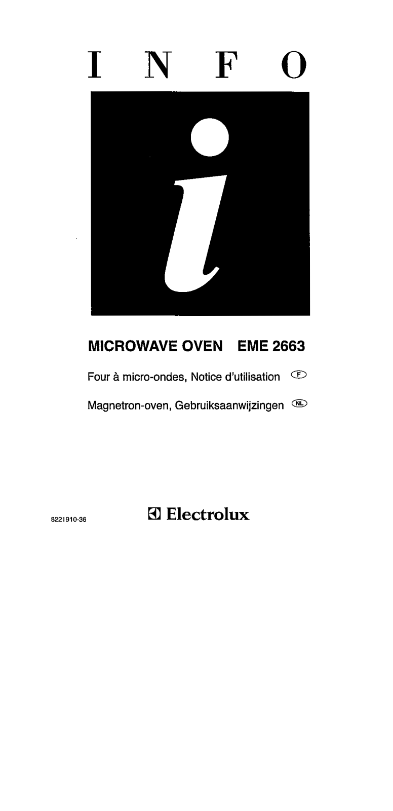 electrolux EME2663 User Manual