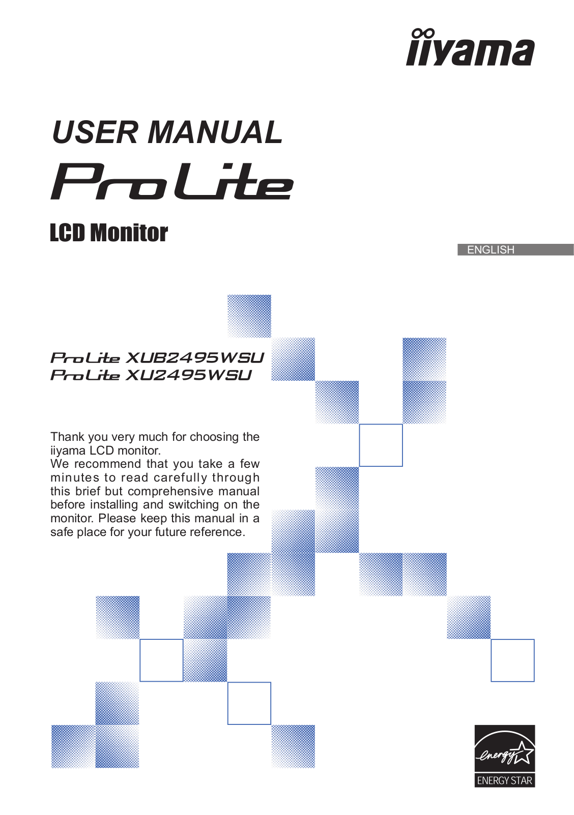 IIYAMA XUB2495WSUB3 User guide