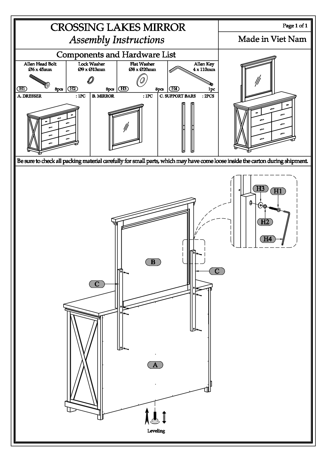 Sunset Trading TG100021 Installation & Assembly - ManualMachine.com