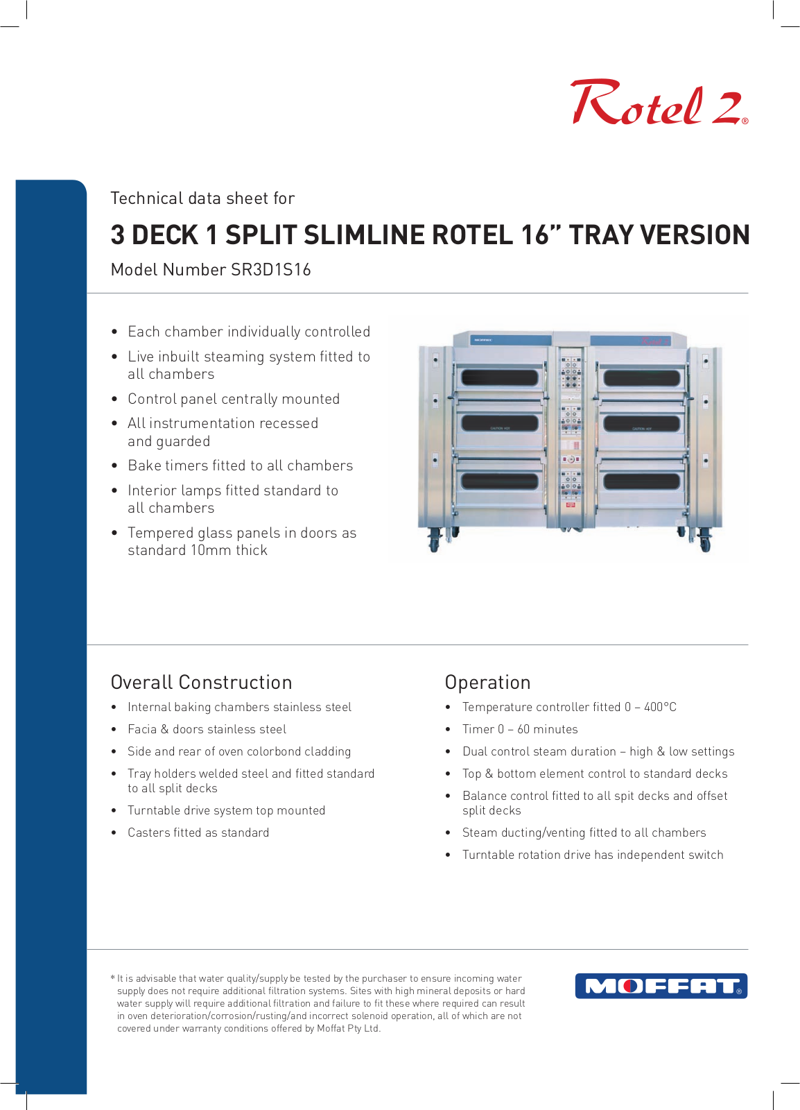 Moffat SR3D1S16 User Manual