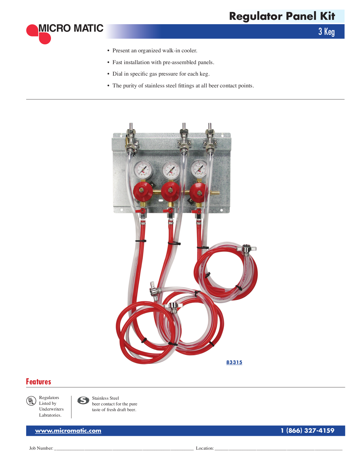 Micro Matic 83315 User Manual