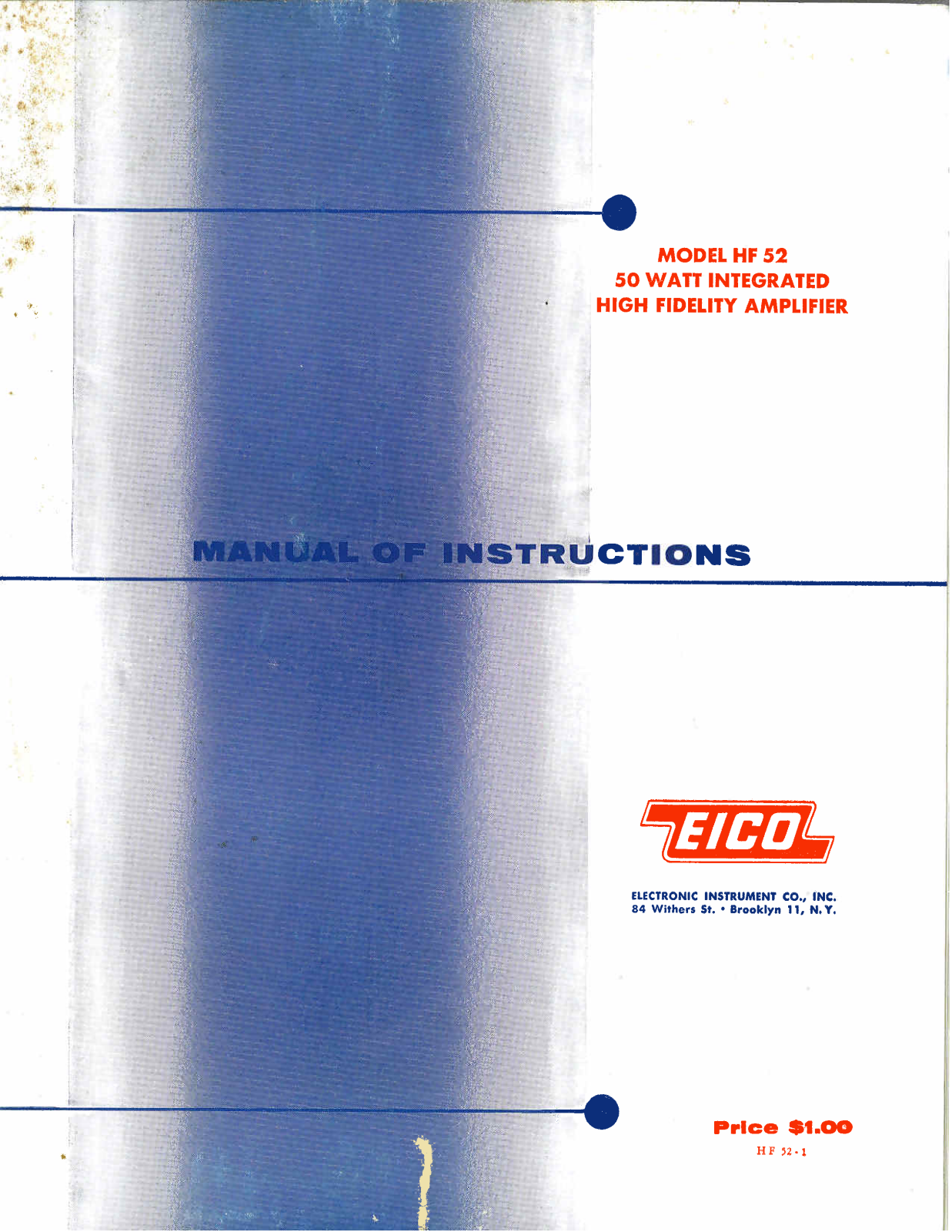 Eico HF-52 Owners manual