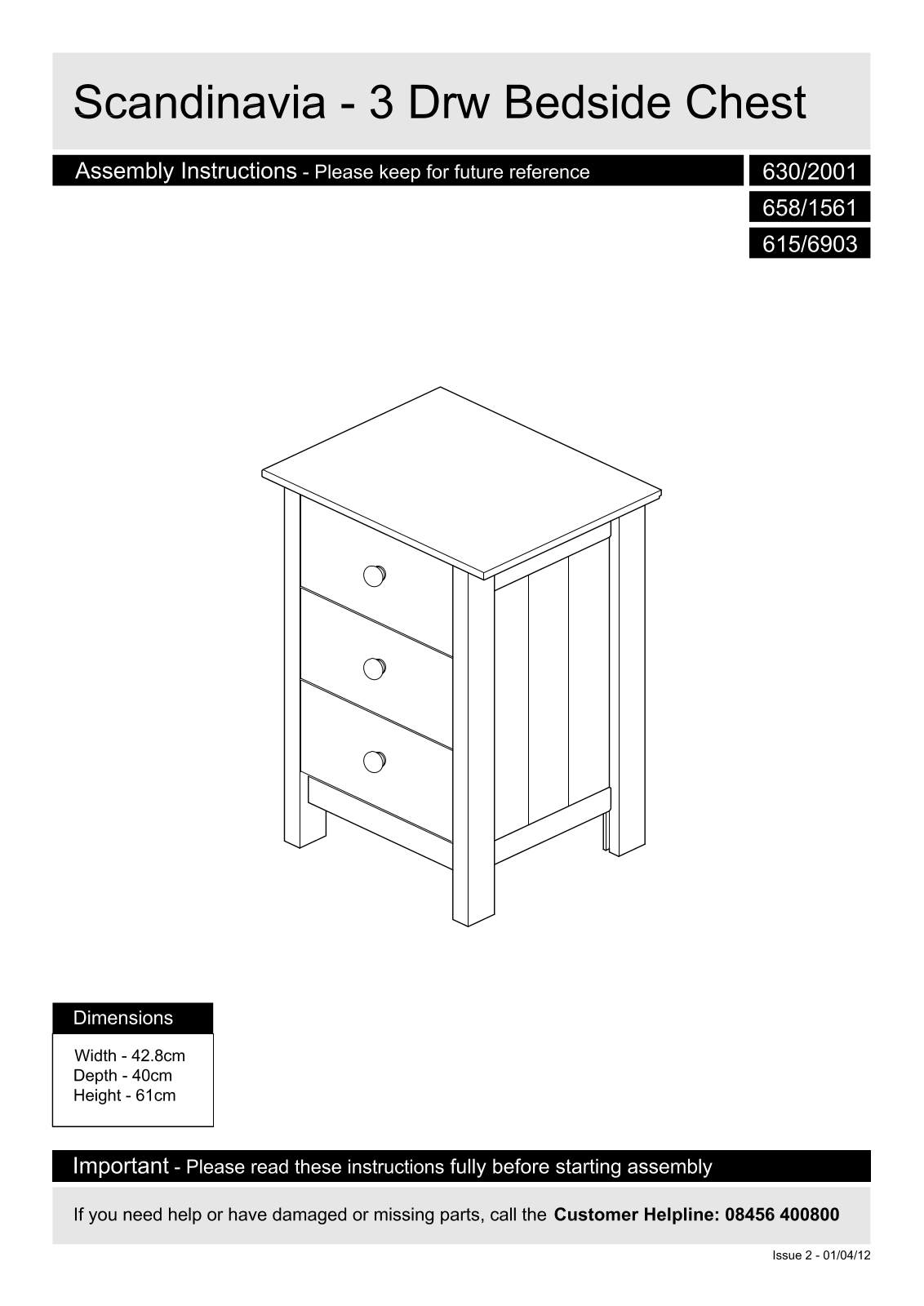 Argos 615-6903 ASSEMBLY INSTRUCTIONS - ManualMachine.com