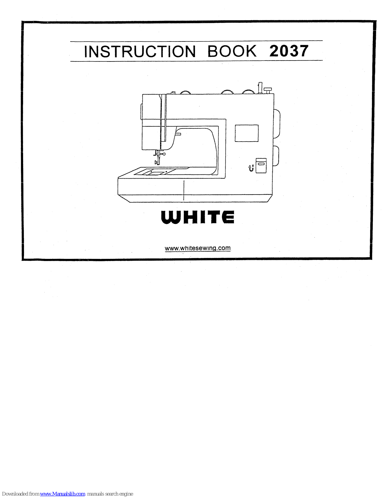 White 2037 Instruction Book - ManualMachine.com