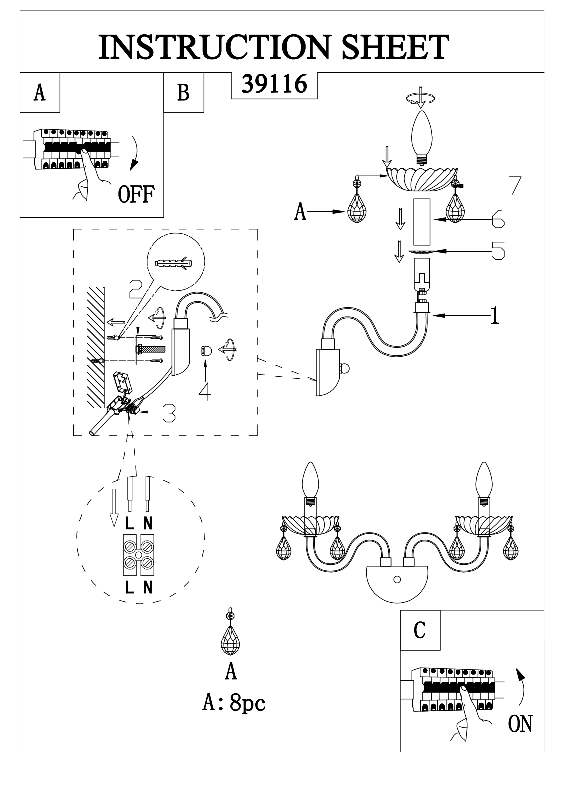 Eglo 39116 Service Manual