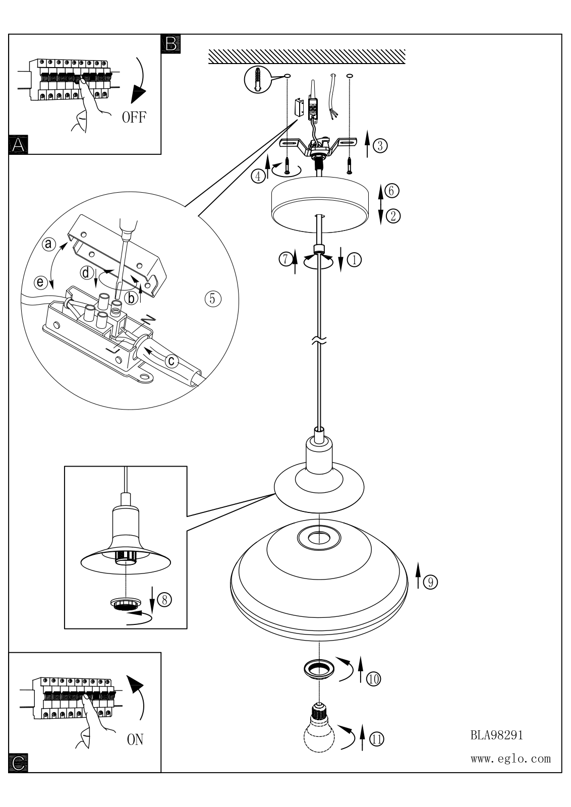 Eglo 98291 User manual