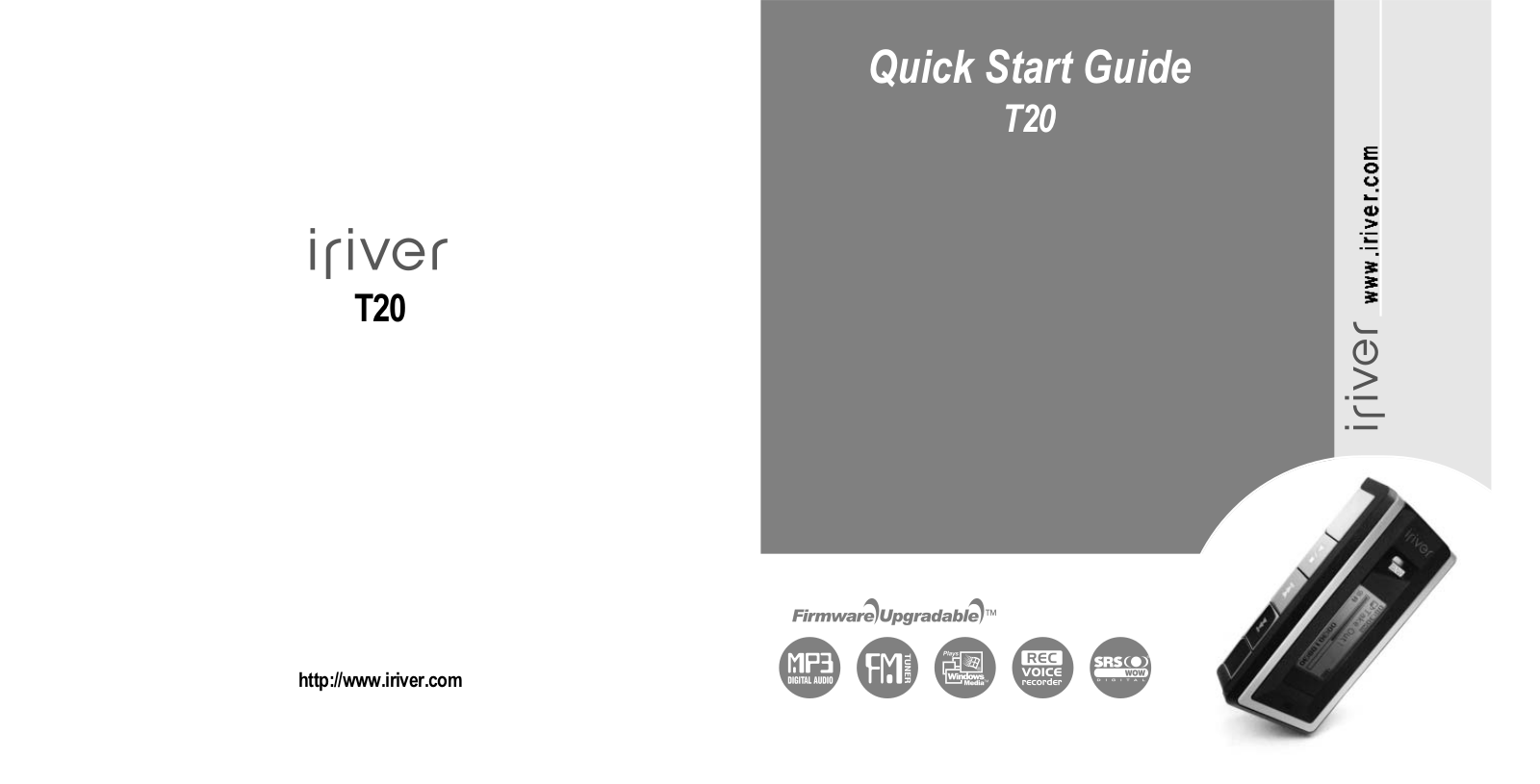 IRiver T20 Quick Start Guide