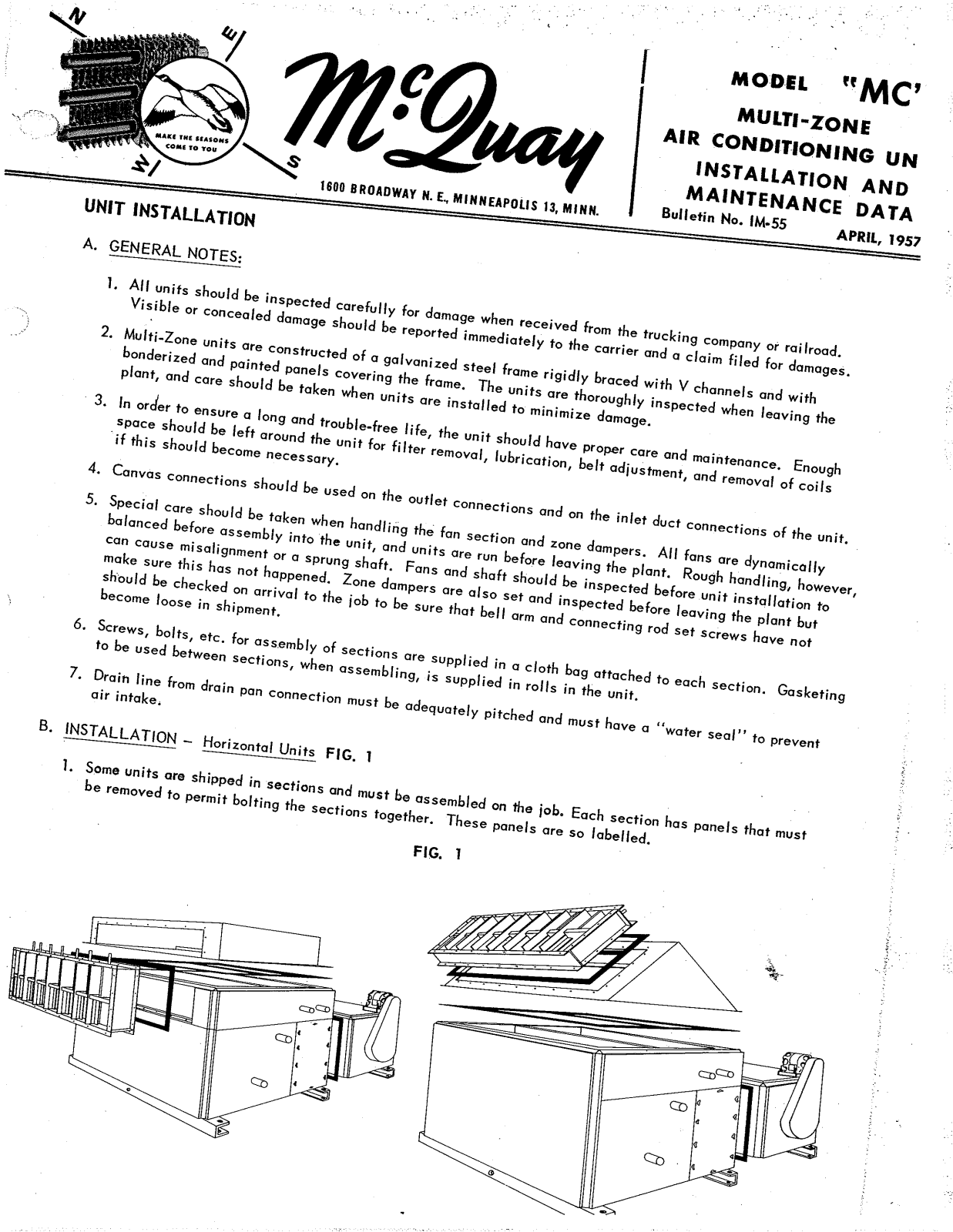 McQuay MC111 Installation  Manual