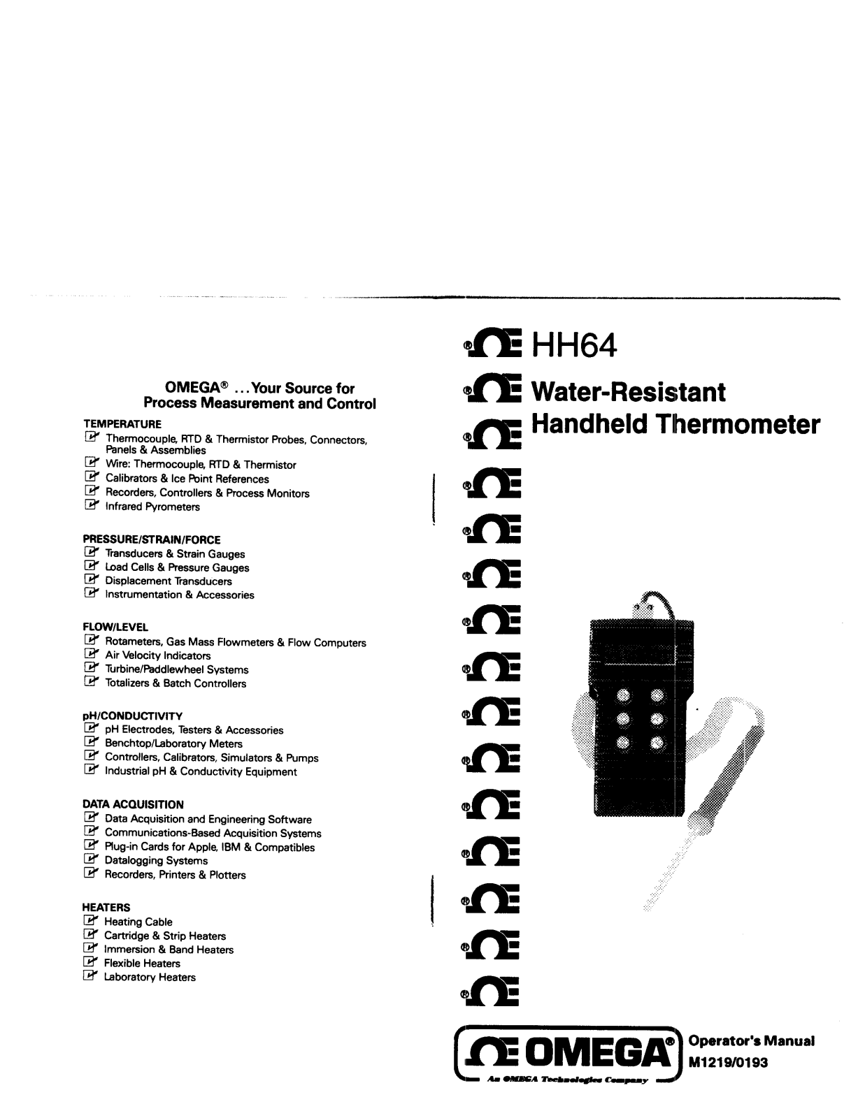 Omega HH64 User Manual