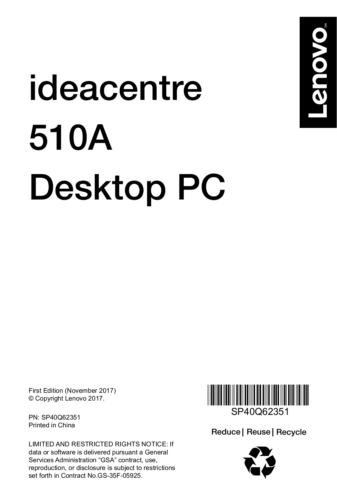 Lenovo ideacentre 510A Setup Guide