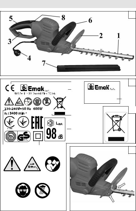 Efco TG 605 E, HC 605 E User guide