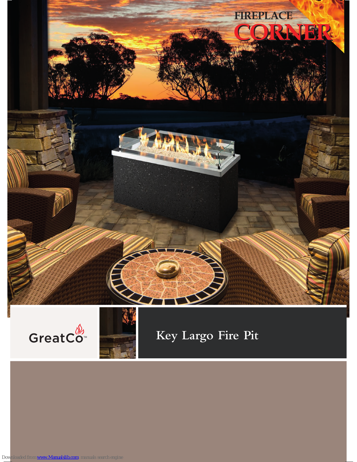 Fireplace Corner GreatCo Key Largo Quick Setup Manual - ManualMachine.com