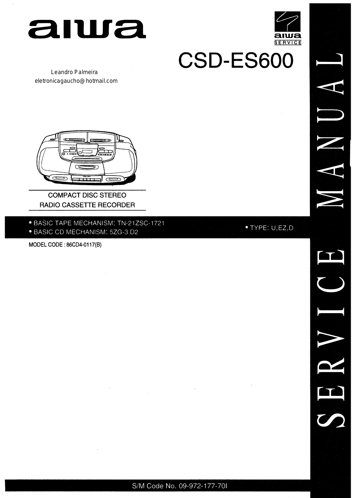 Aiwa CSD-ES600U Schematic