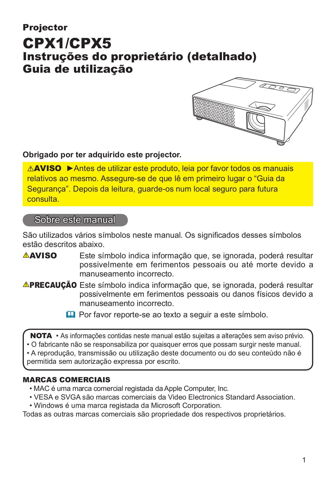 Hitachi CPX1WF User Manual