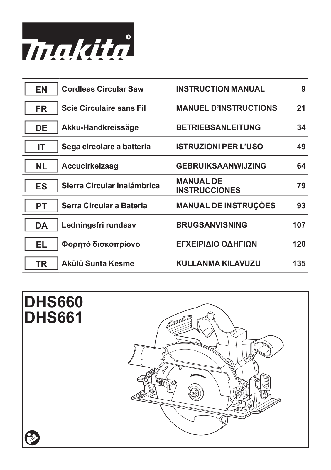 Makita DHS660Z User Manual