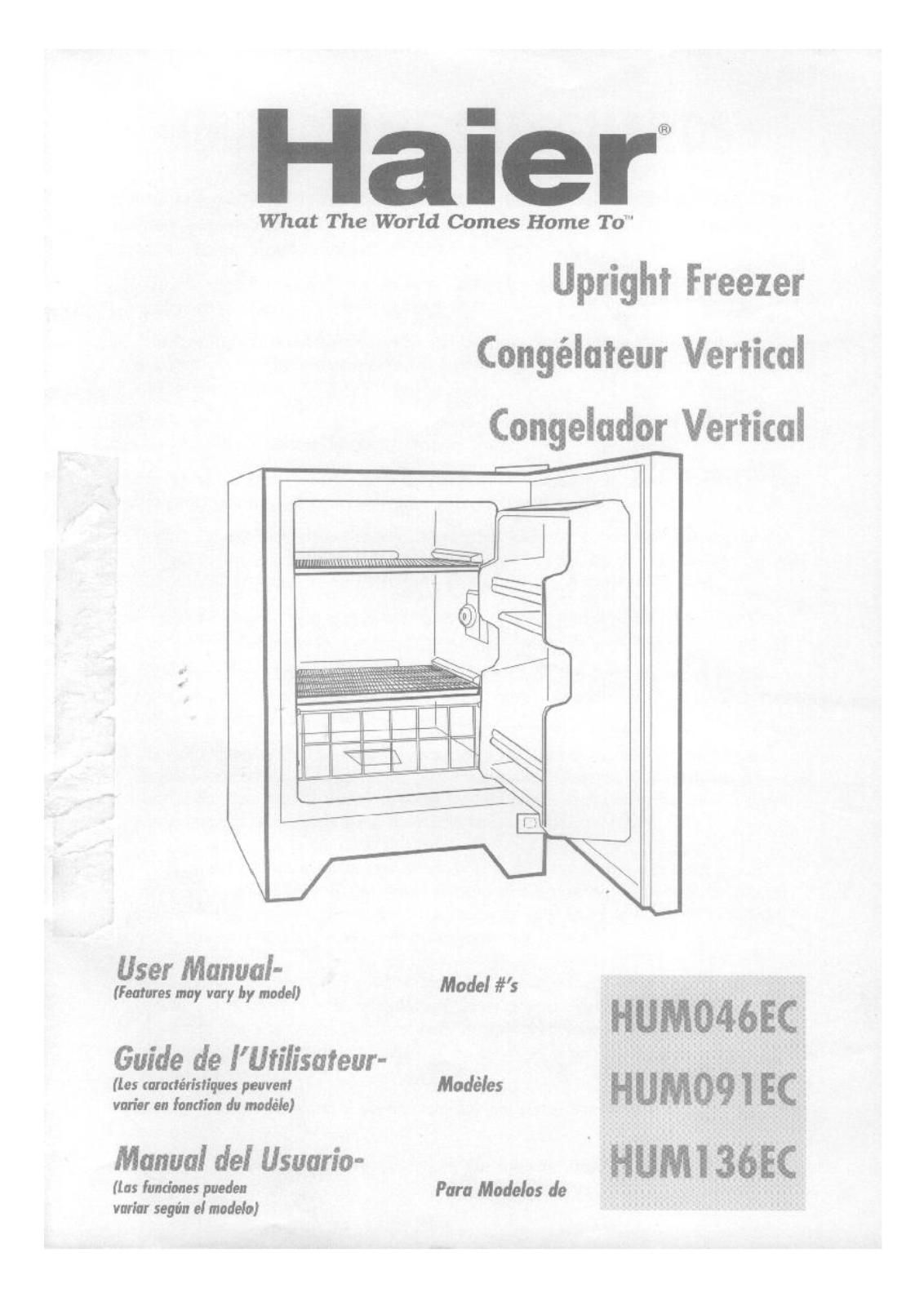 Haier HUM136EC User Manual