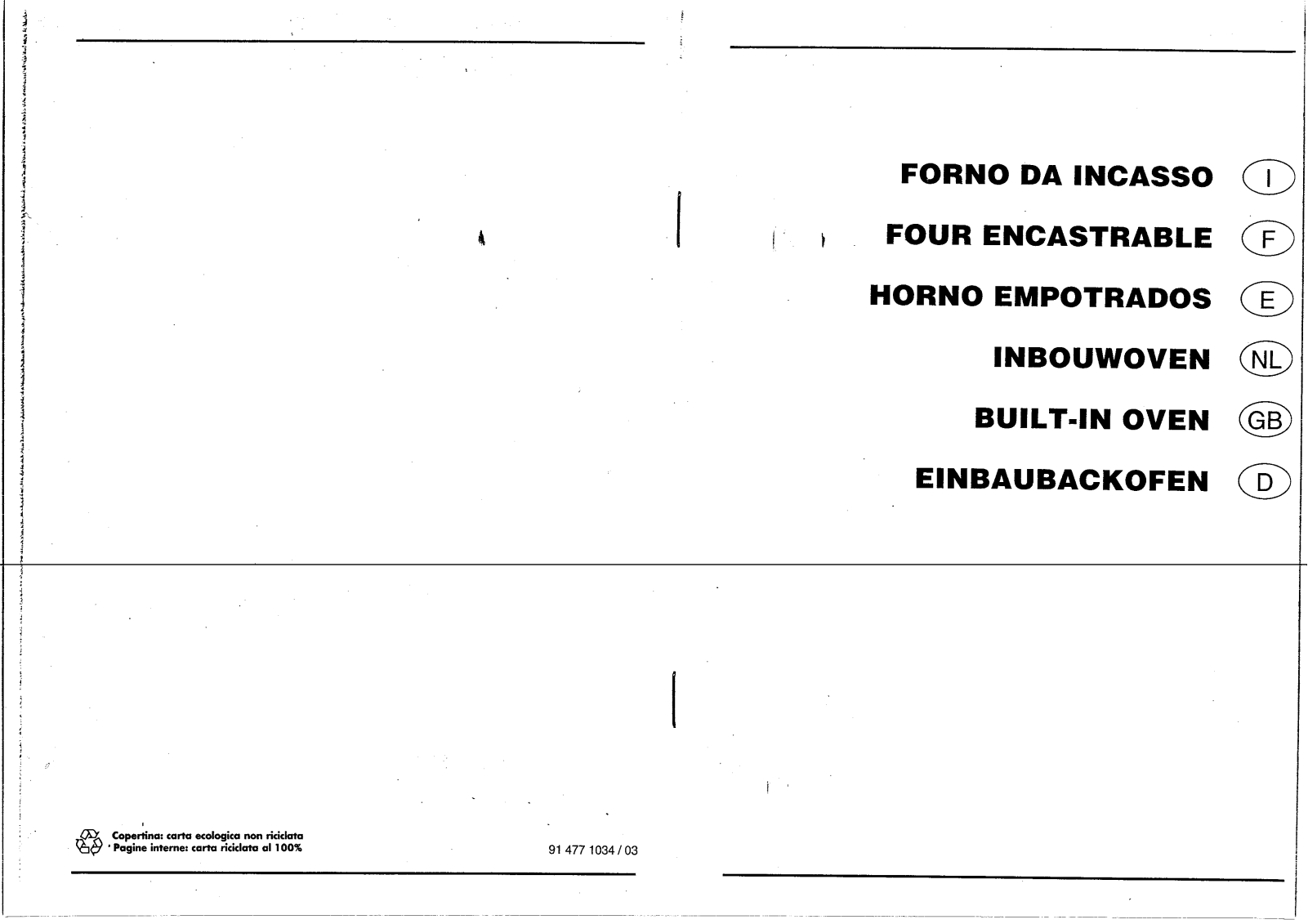 Smeg S10XMF, S10XMF-1 User Manual