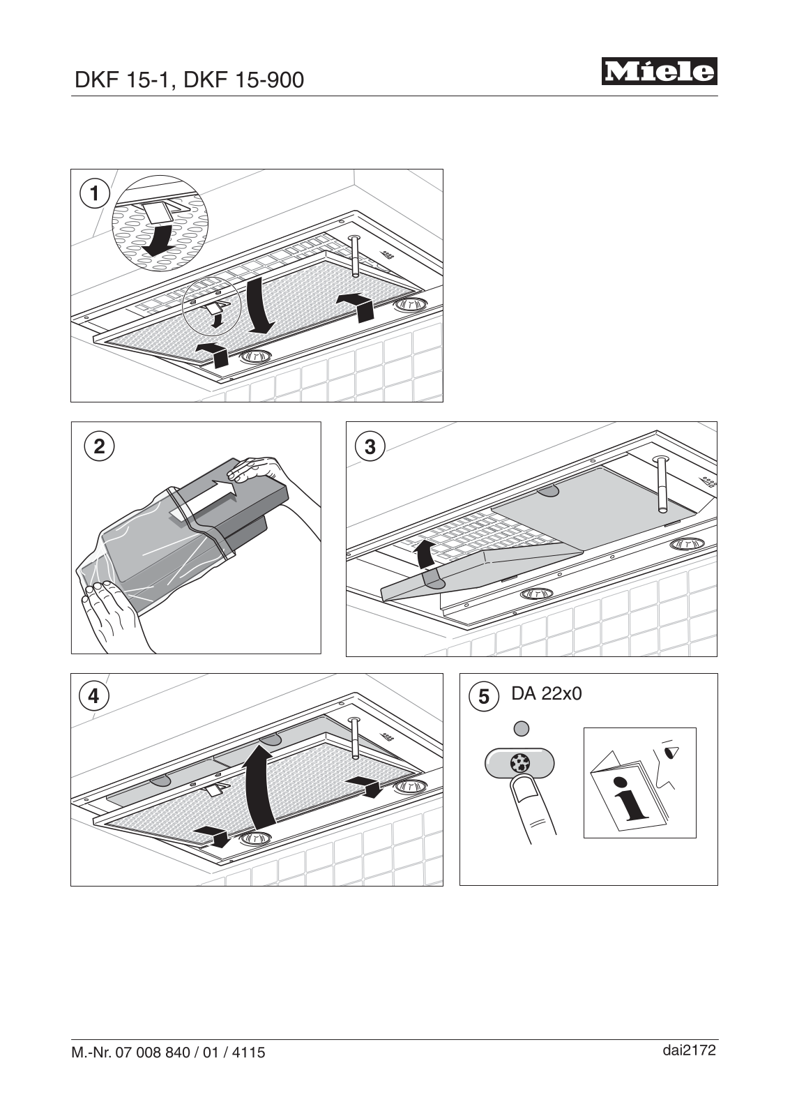 Miele DKF15-1 Installation Guide