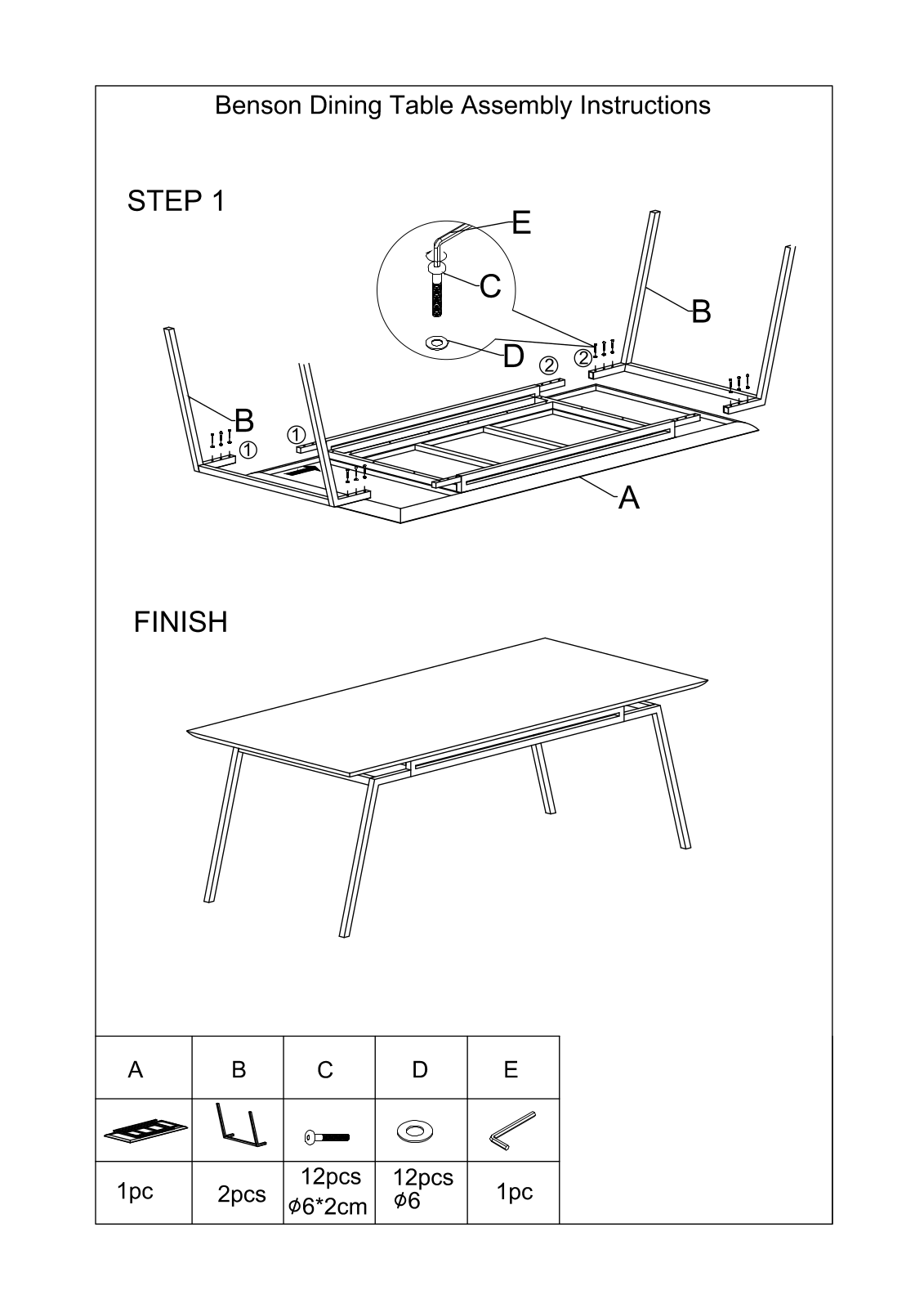 Essentials for Living 2456DTSWO Assembly Guide