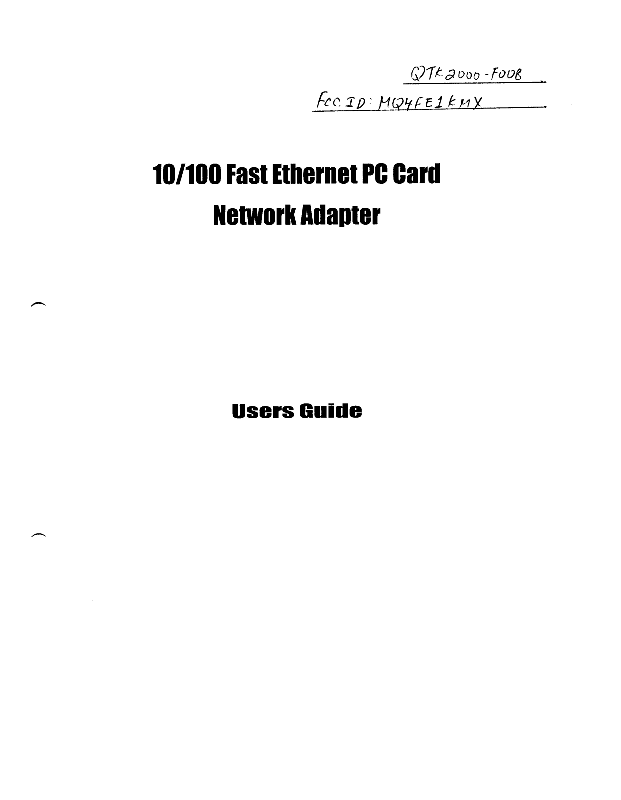 Abocom Systems FE1KMX User Manual