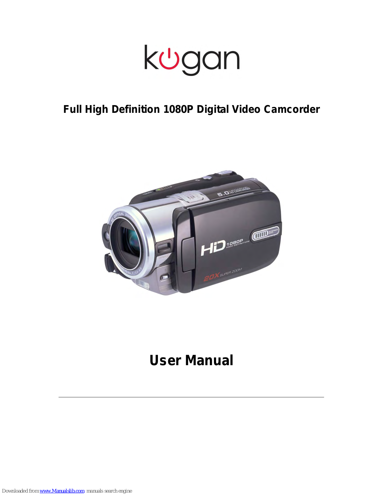 Kogan 1080P User Manual