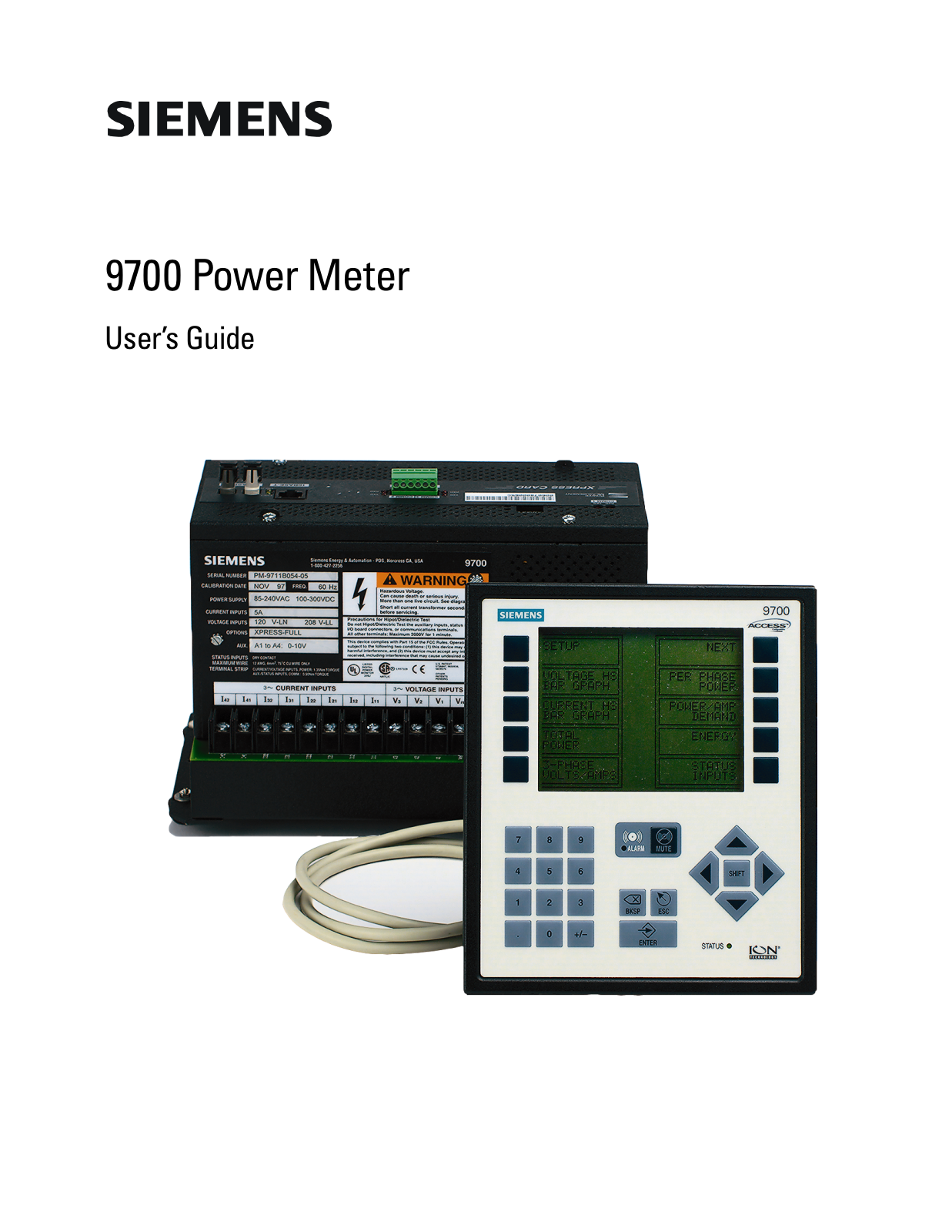 Siemens 9700 User Manual