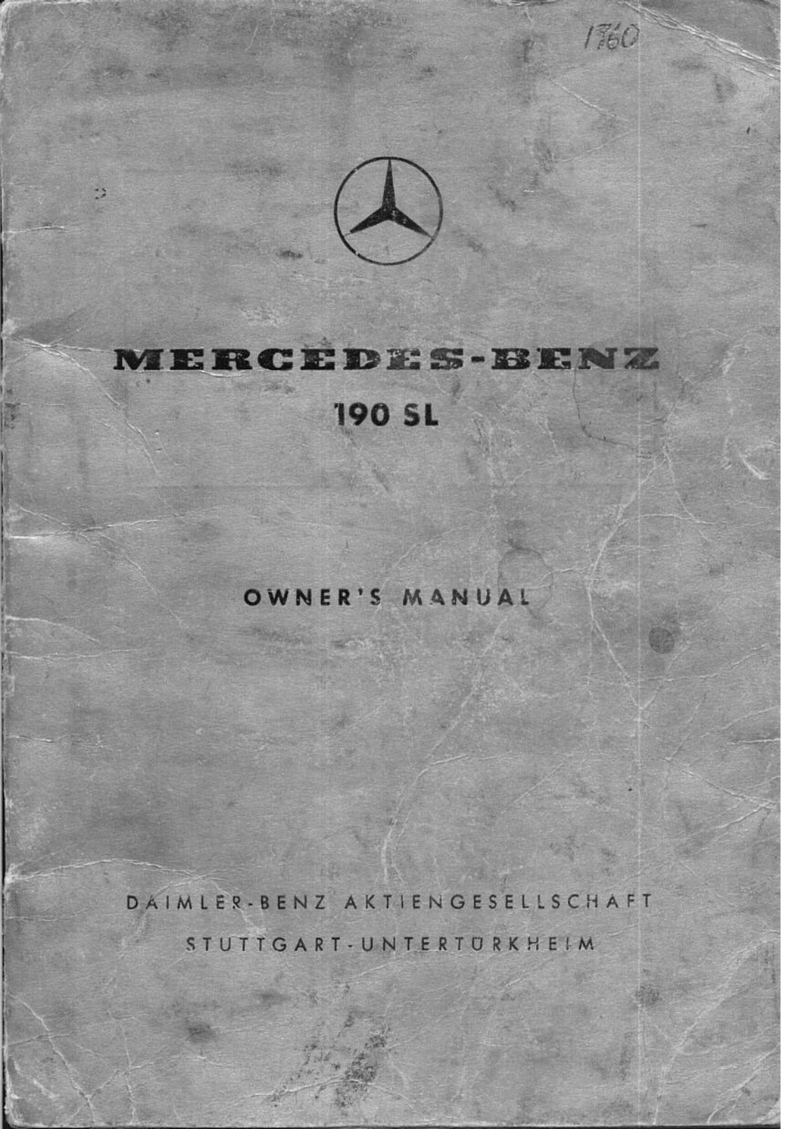 Mercedes 190 1960 User Manual