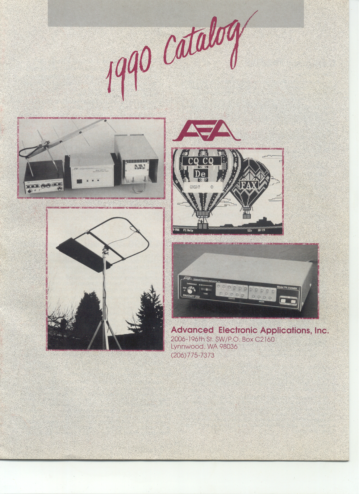AEA PK-88, PK-232MBX, LA-30, AT-3000, ET-1 catalog (1990) - ManualMachine.com