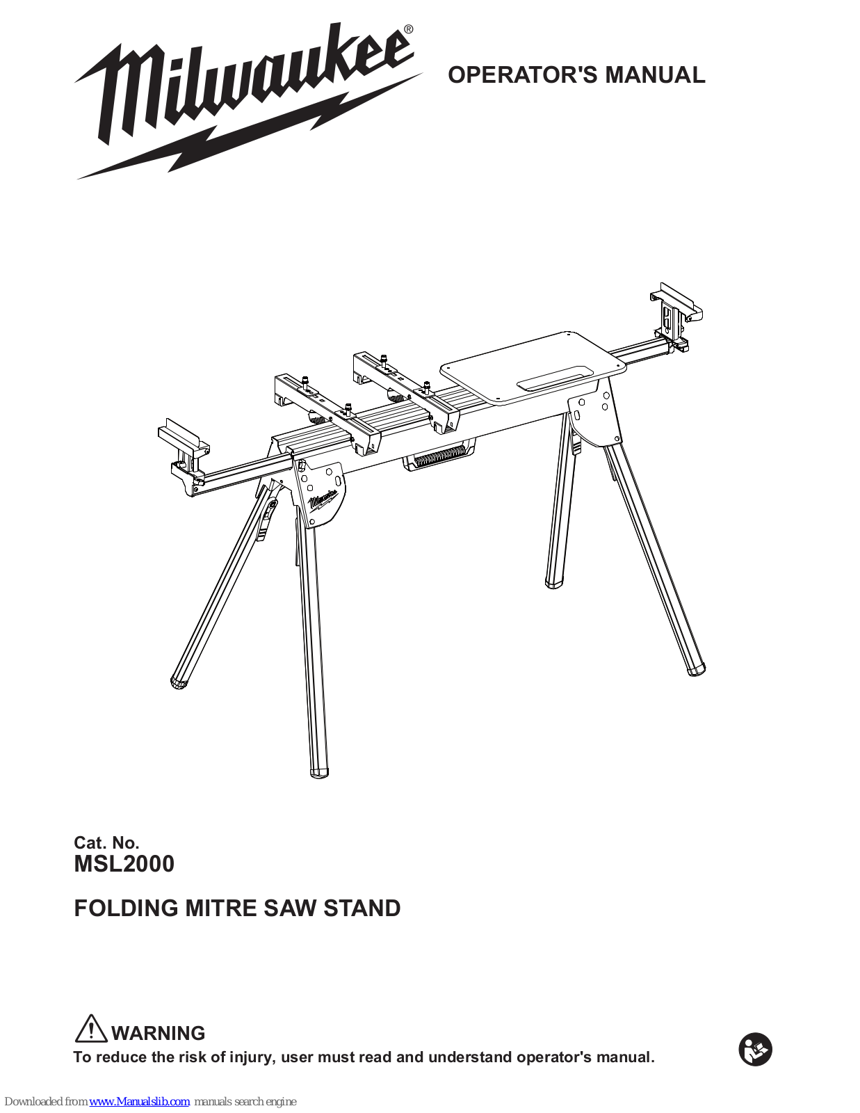 Milwaukee MSL2000 Operator's Manual