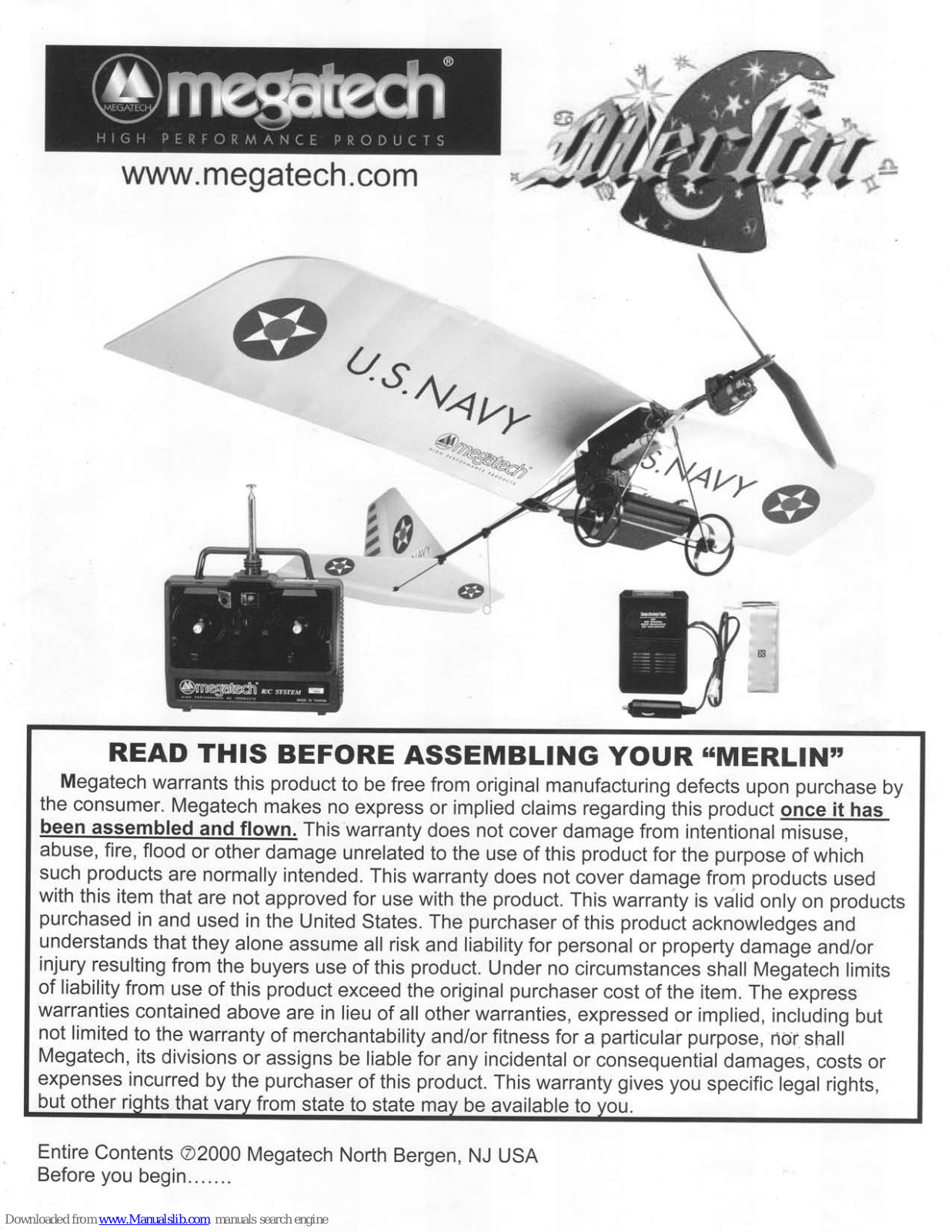 MegaTech Merlin Instructions Manual