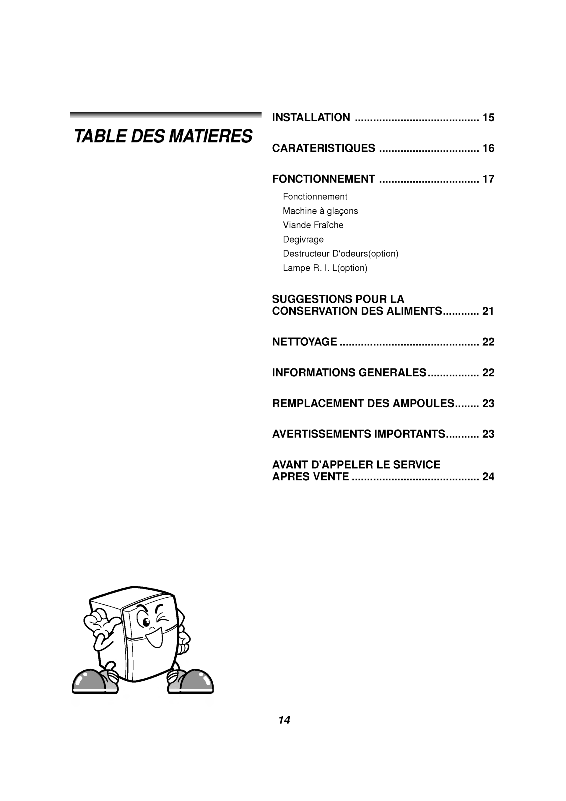 LG GR-432SBF, GR-482SBF, R 2480 NF User Manual