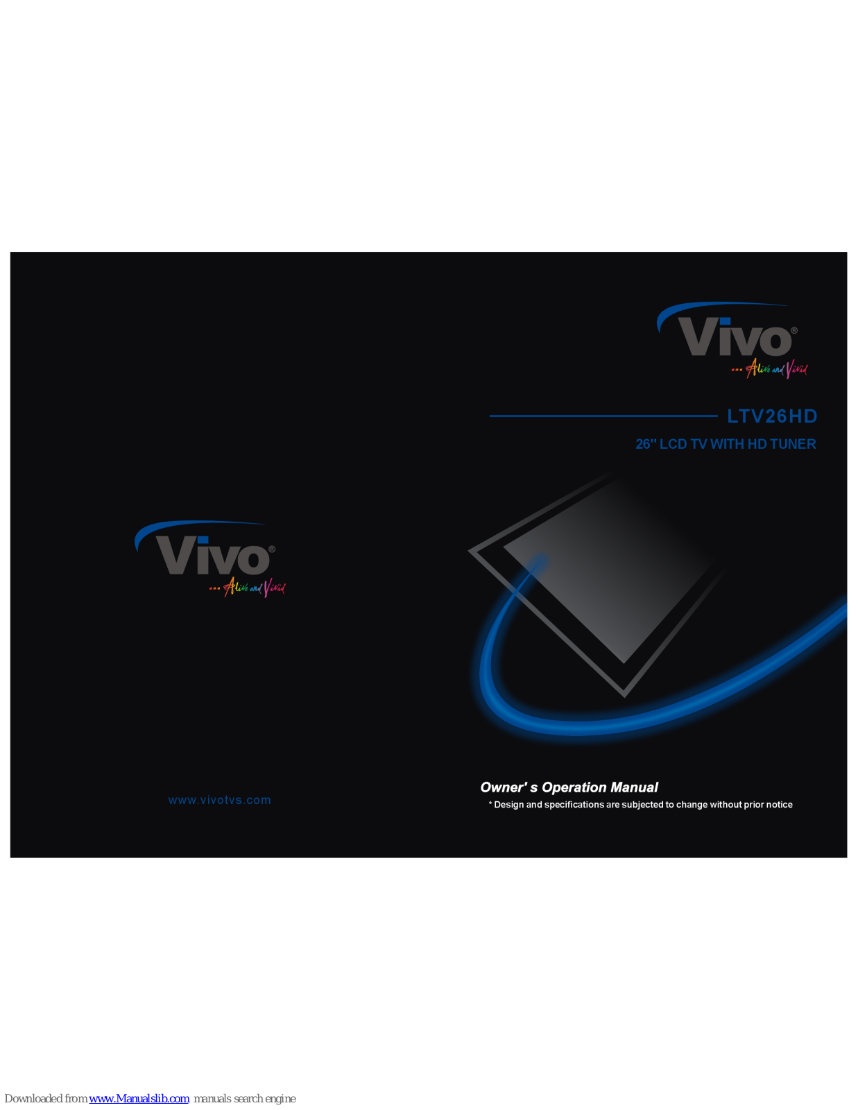 Vivo LTV26HD Owner's Operation Manual