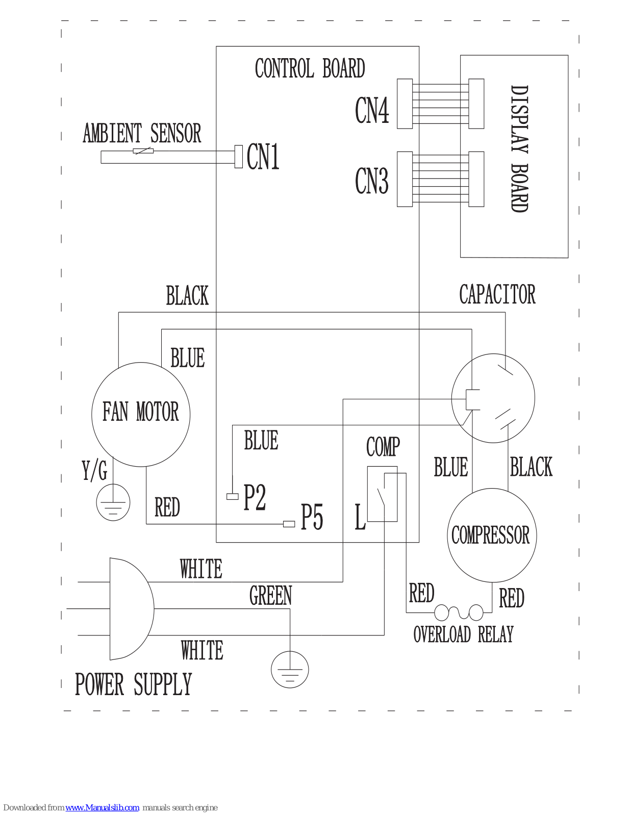 Frigidaire FAC124N1A2 Wiring Diagram