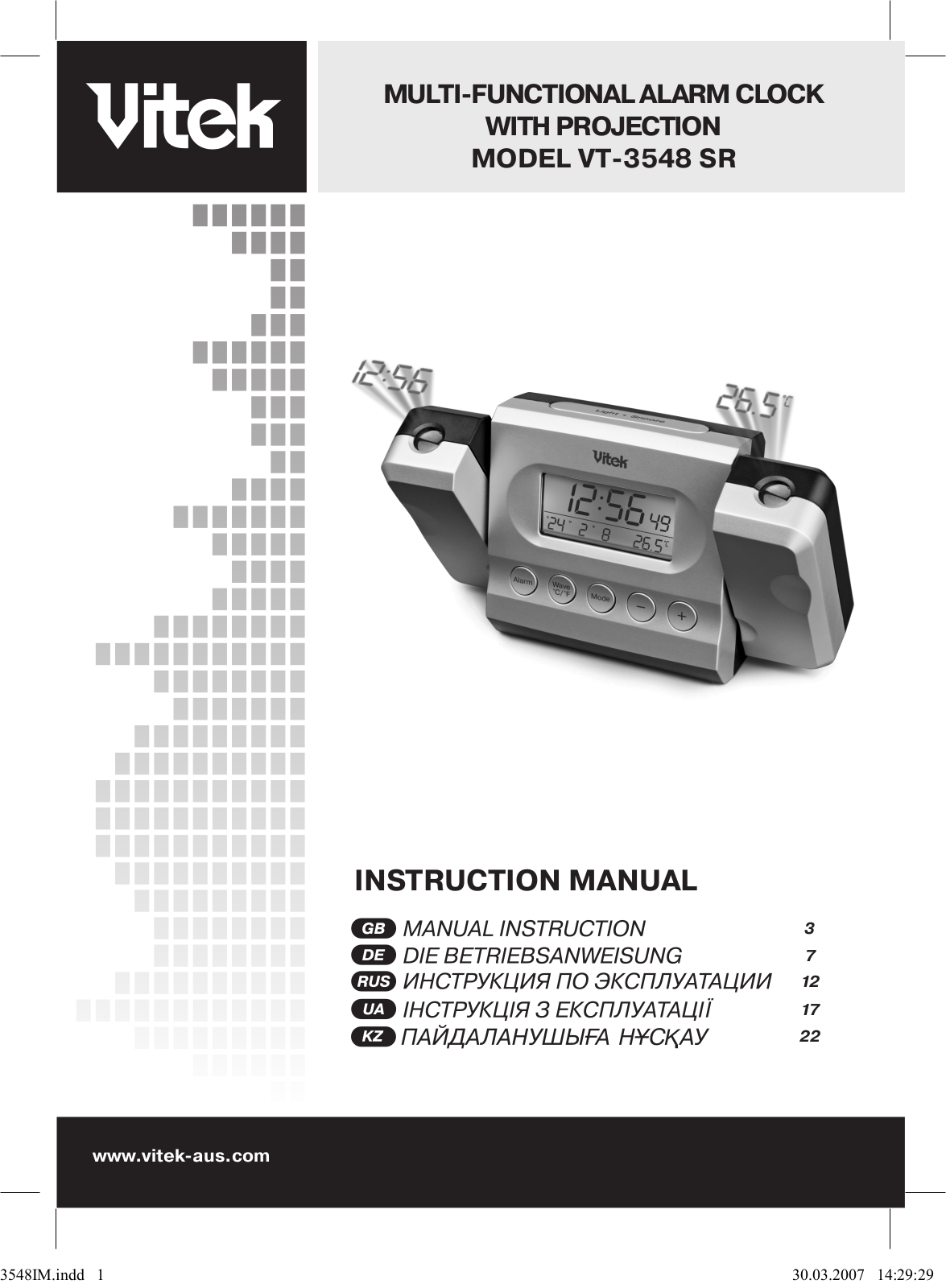 Vitek VT-3548 SR User Manual