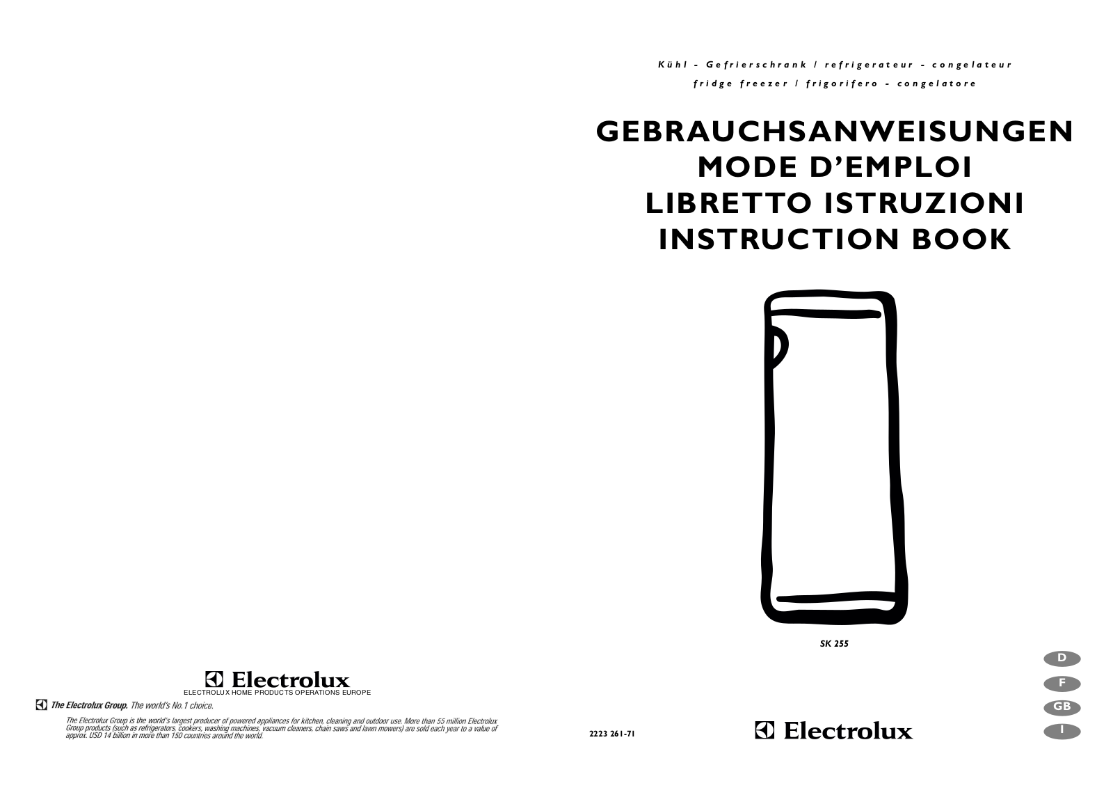 AEG SK255 User Manual