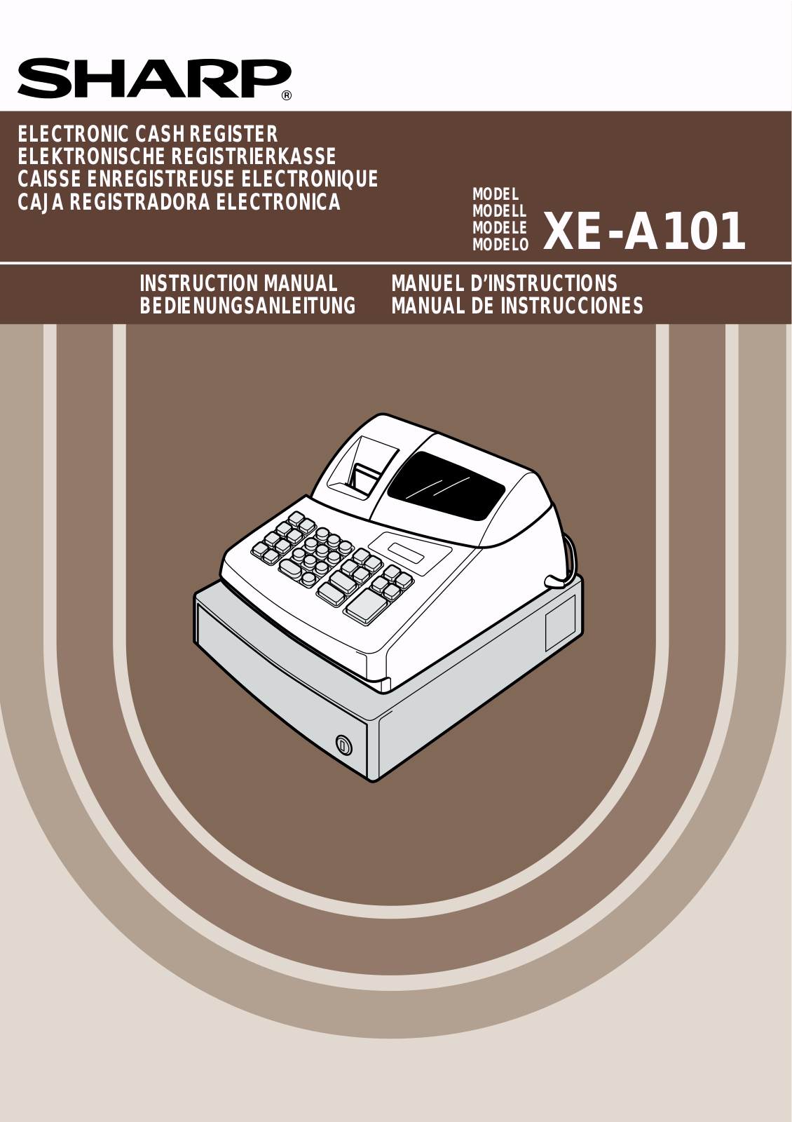 Sharp XE-A101 User Manual