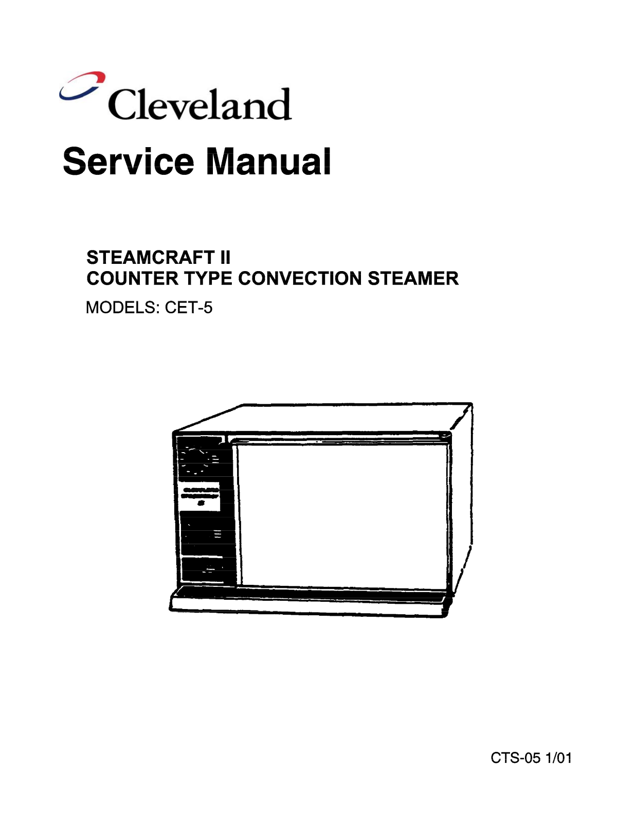 Cleveland Range CET-5 User Manual