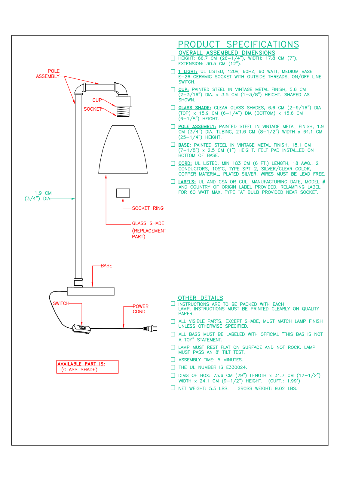 Steelside CST53677 Specifications - ManualMachine.com