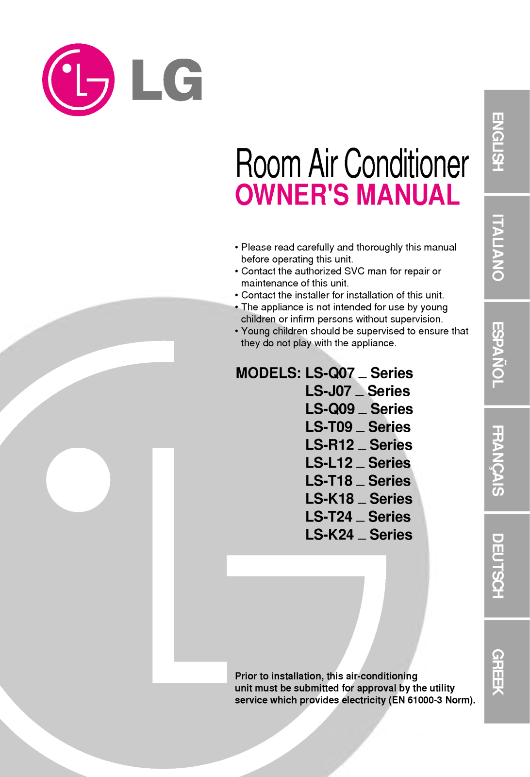 LG LS-L1264AL User Manual