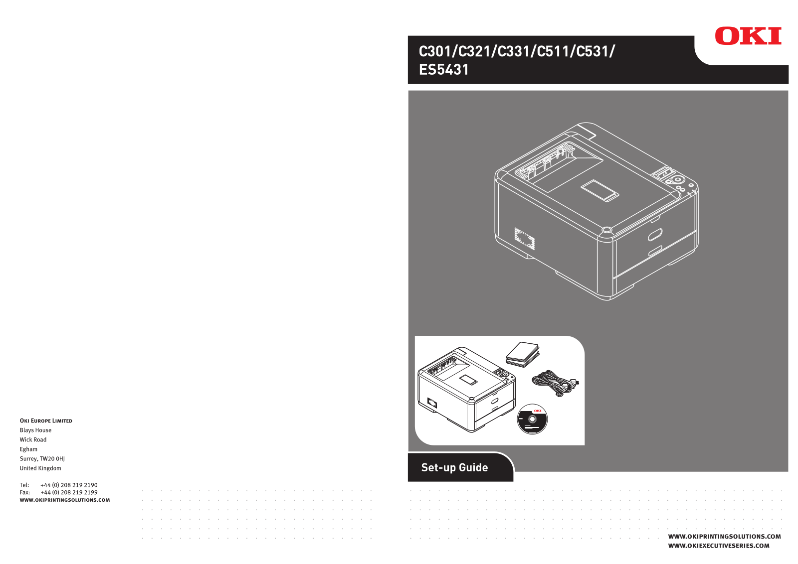 Oki 01327801 Quick Start Guide